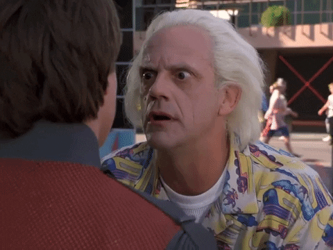 doc brown asking why gif